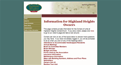 Desktop Screenshot of highlandheightscondos.com